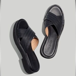Madewell Alina platform sandals black